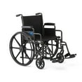 thumbnail image 1 of Medline 20" Wide K1 Basic Nylon Wheelchair with Swing-Back Desk-Length Arms and Swing-Away Leg Rests, 1 of 1