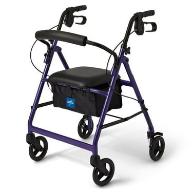 Déambulateur Medline Basic avec roues de 6 po, violet
