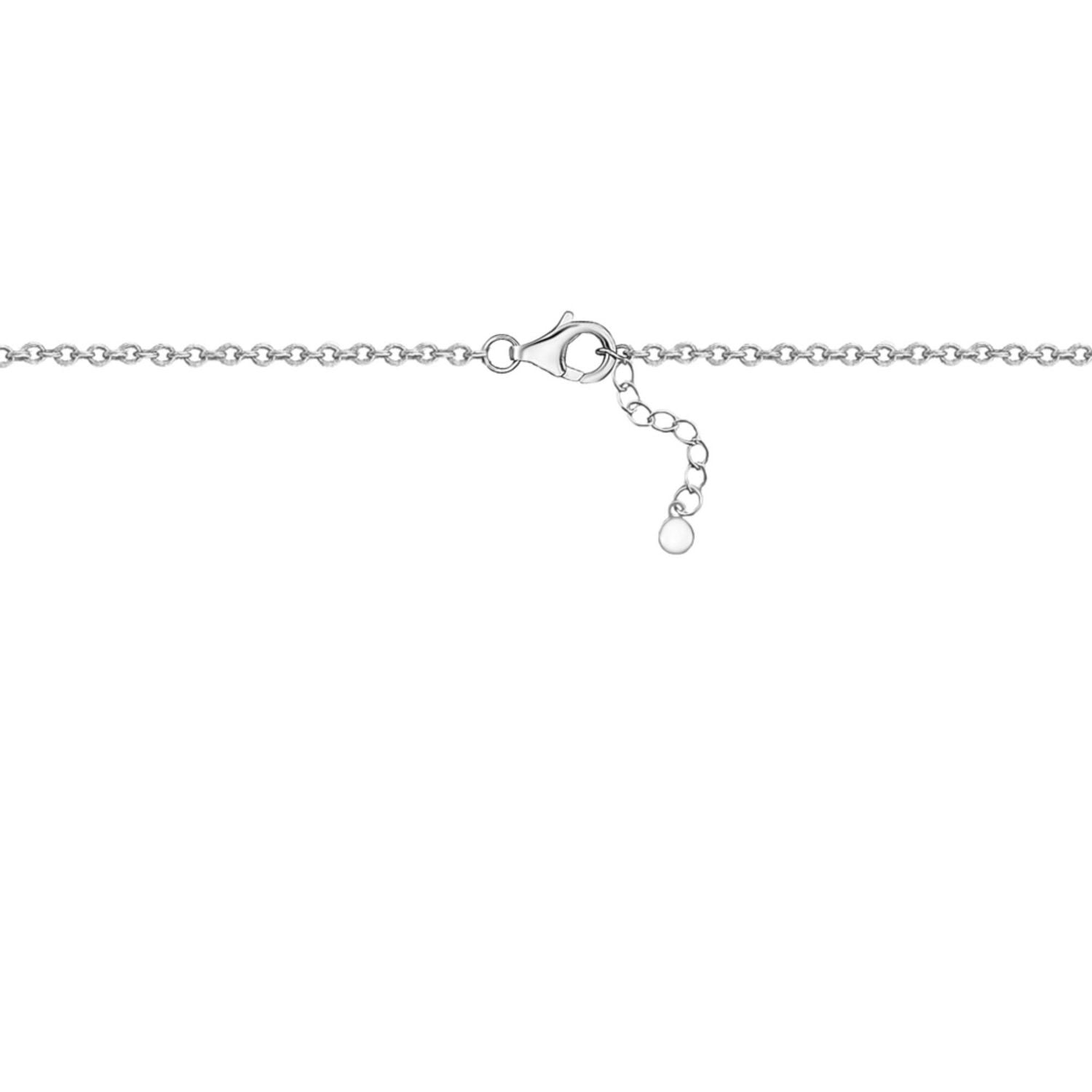 Massete Pendentif collier solitaire flottant en argent sterling pour fille pierre de naissance simulée novembre