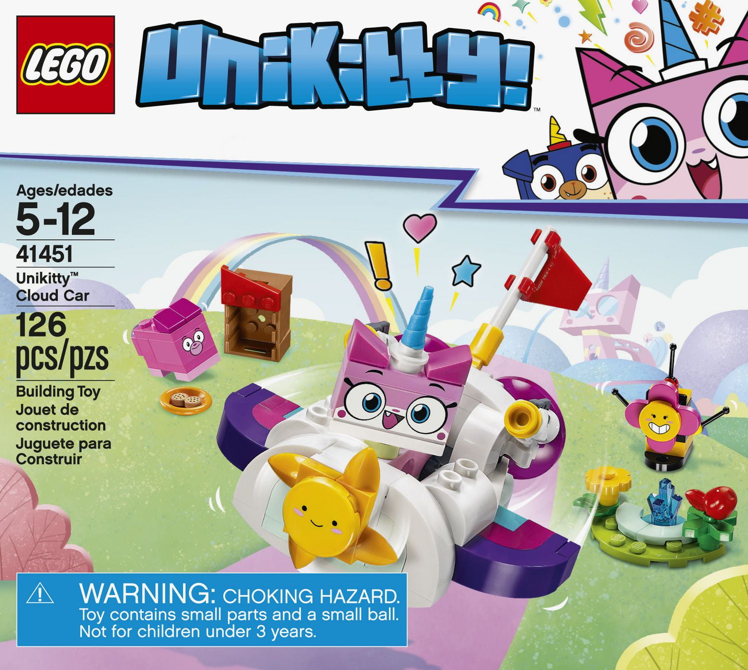 LEGO Unikitty Unikitty Cloud Car 41451 Building Kit 126 Piece