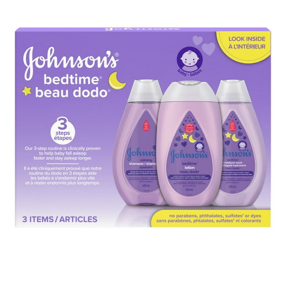 Johnson's Baby Bedtime Gift Set, Gift Set, 3 Products