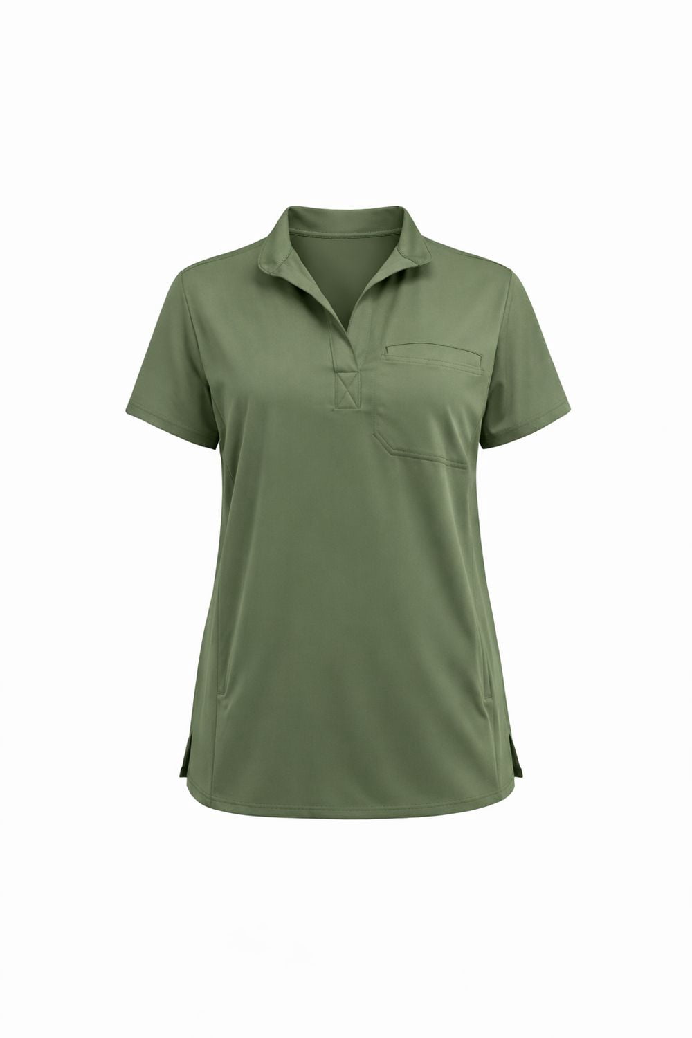 FLEX SCRUBS™ ladies collared v neck