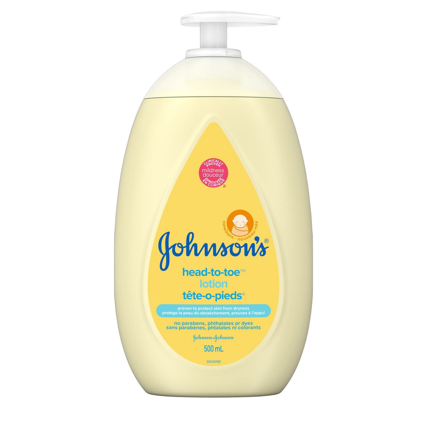 Johnson's Baby Lotion, HeadtoToe Moisturizer Cream for Dry Skin