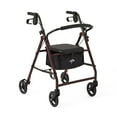 thumbnail image 1 of Medline Basic Rollator with 6" Wheels, Burgundy, 1 of 3