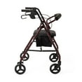 thumbnail image 3 of Medline Basic Rollator with 6" Wheels, Burgundy, 3 of 3