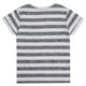 T-shirt rayé blanc et marine avec poche George British Design pour garçons – image 2 sur 3