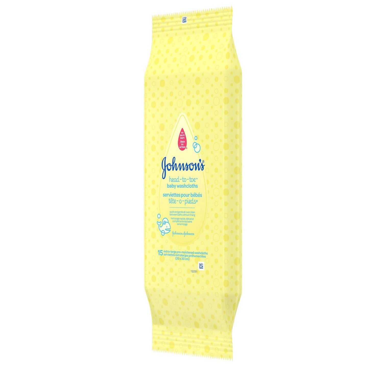 johnson's baby head to toe washcloths