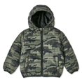 thumbnail image 1 of Manteau bouffant imprimé à capuchon George pour petits garçons, 1 of 2