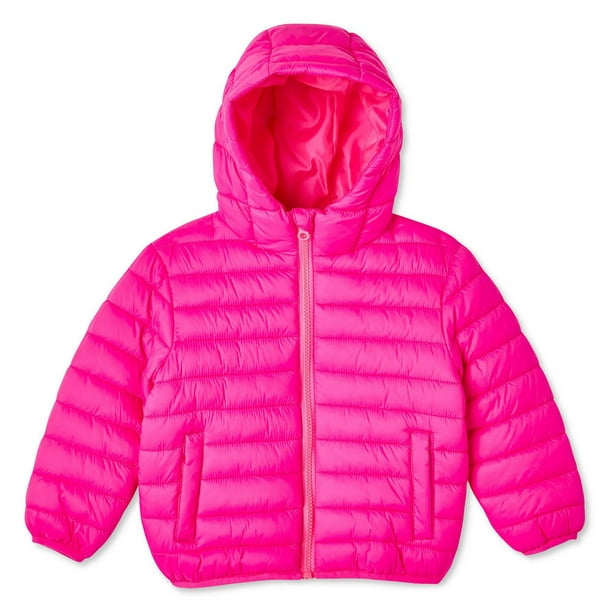 George Toddler Girls' Hooded Puffer Jacket - Walmart.ca