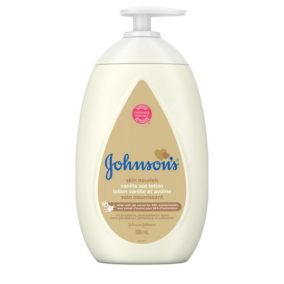 Johnson's Baby Lotion, Skin Nourish Vanilla Oat Lotion, 500 mL