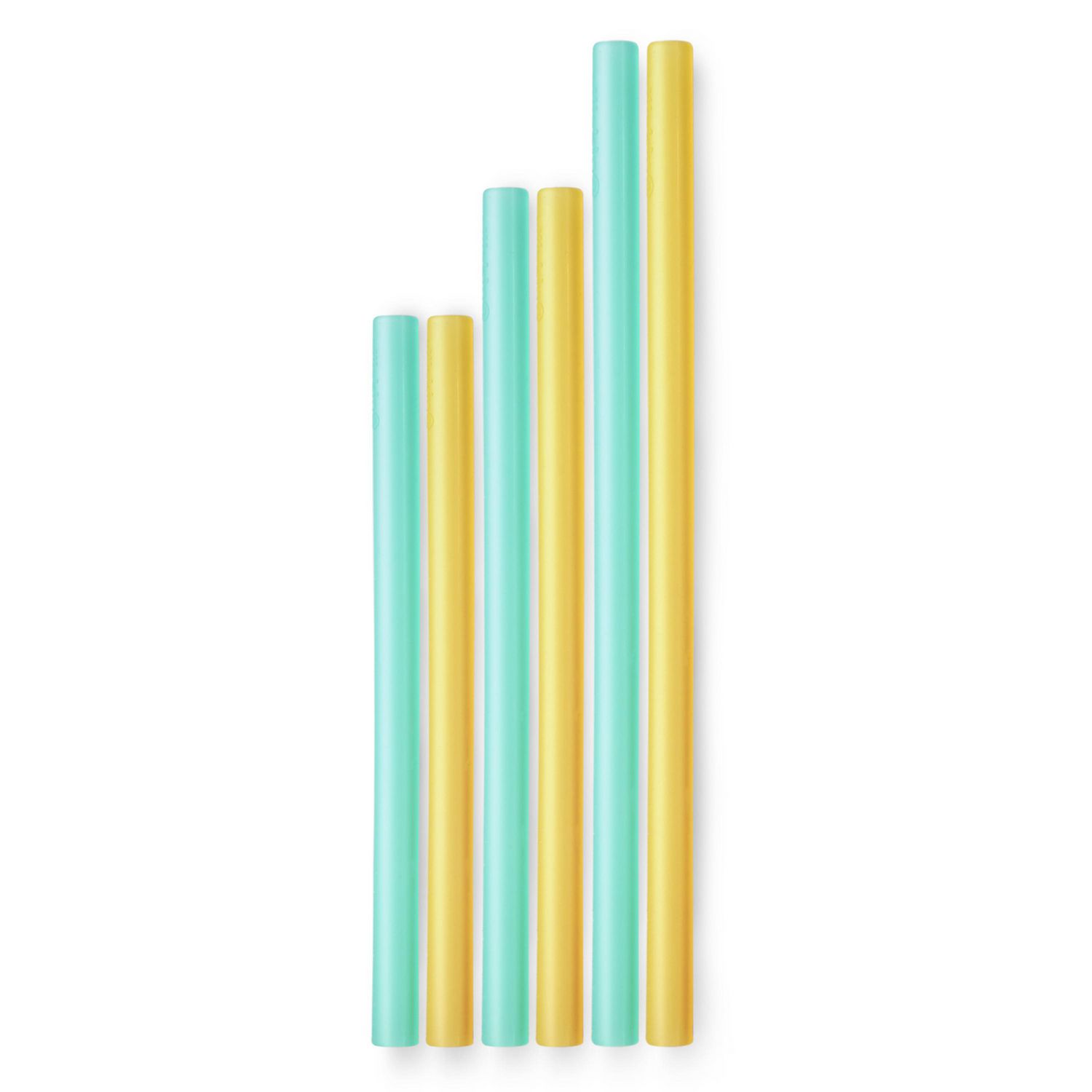 Silikids X-Wide Silicone Reusable Straws - Fog/Mint/Frost (3PK)