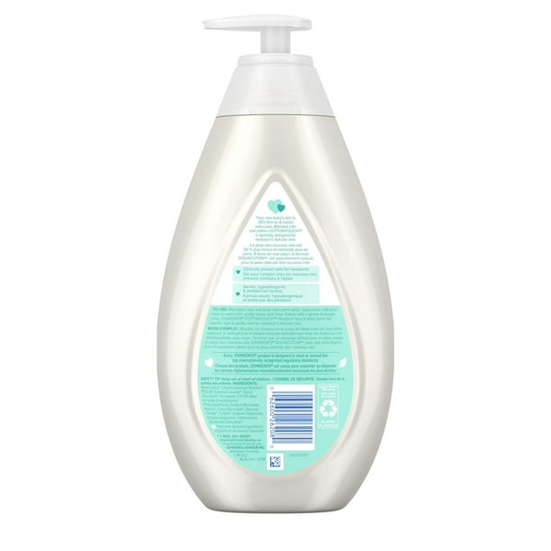 Johnson's CottonTouch Newborn Baby Wash & Shampoo, Made