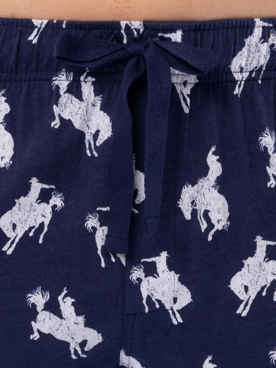 Wrangler Men's Printed Jersey Knit Sleep and Lounge Pajama Pant, Navy