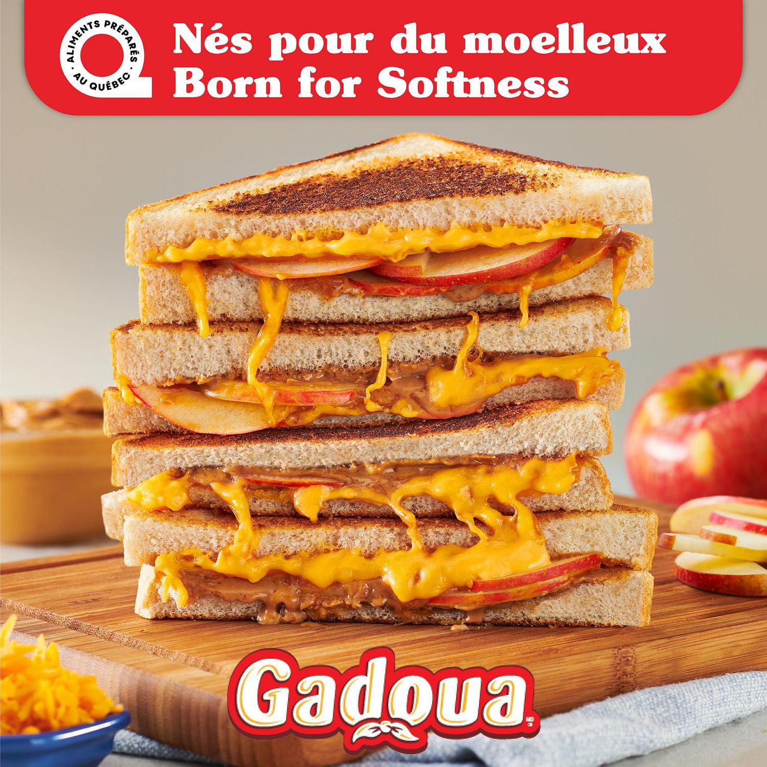 Gadoua Moelleux Pain Blé Entier Tranchés Épais 675g