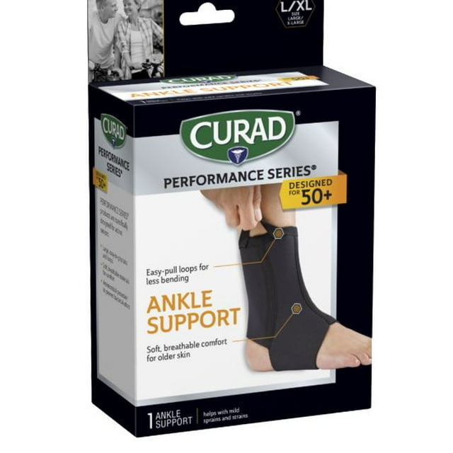 CURAD Performance Series Chevillère avec passants pour les doigts, Large/XL