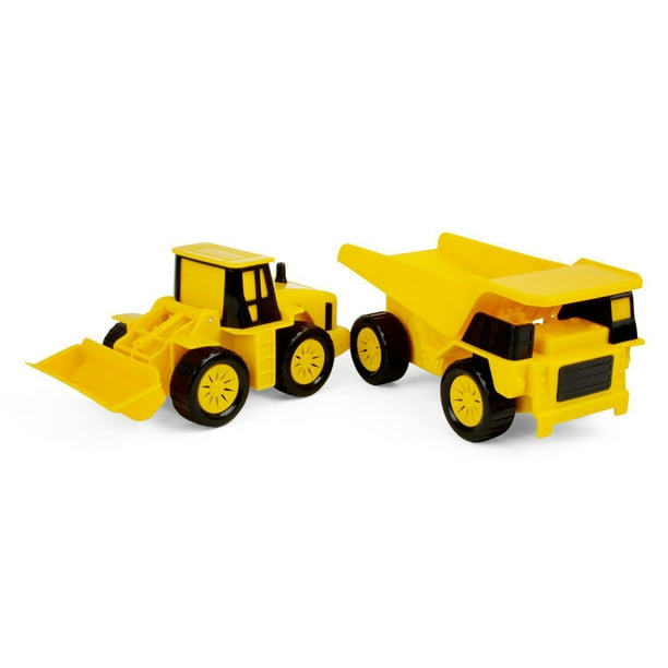 Bruder Toys Mack Granite Liebherr Camion jouet chargeur routier articulé  Jaune 