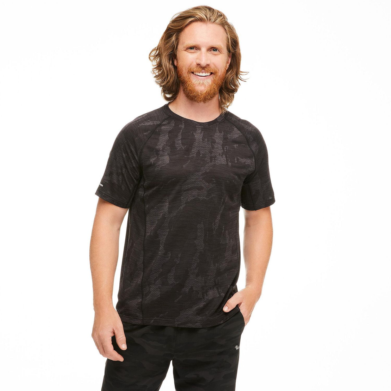 Athletic Works Men's Camo Jacquard Tee