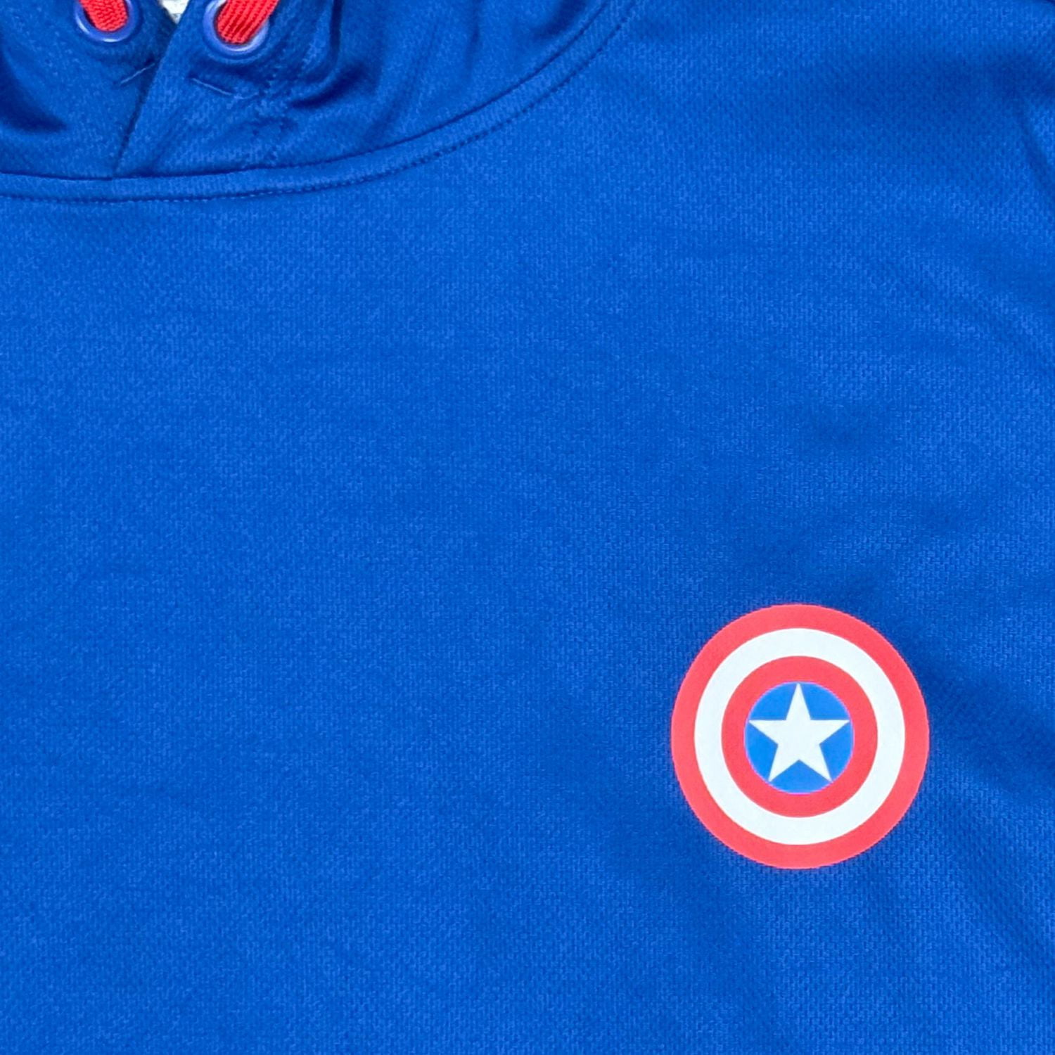Marvel Sweat à capuche réversible à manches longues Captain America pour hommes