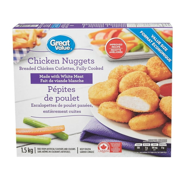 Great Value Fully Cooked Chicken Nuggets, 32 Oz (Frozen), 46% OFF