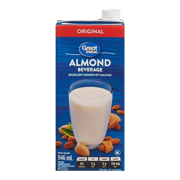 Great Value Fortified Almond Beverage Original 946 Ml Walmartca 3239