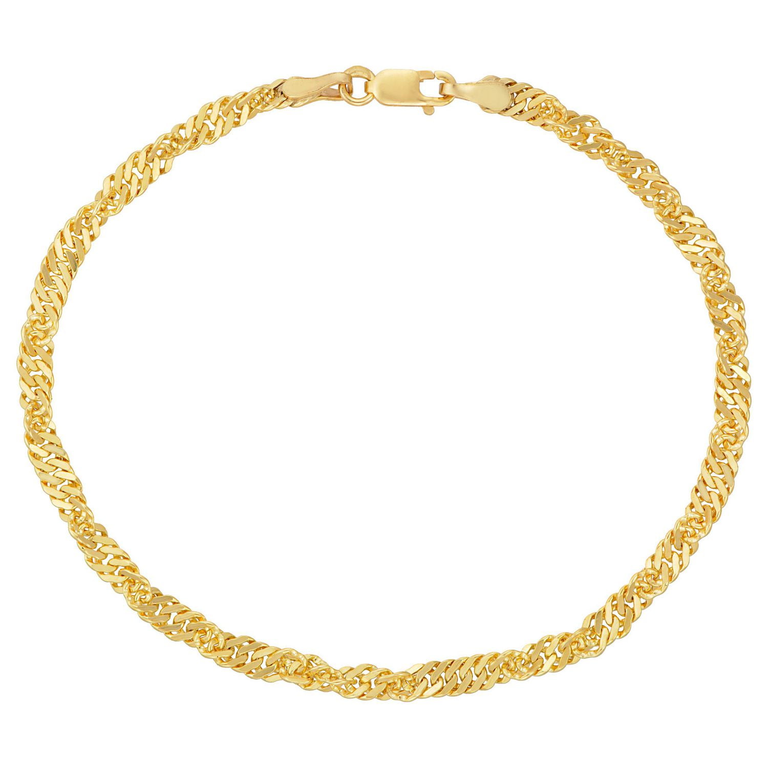 Quintessential 14KT Gold Filled Singapore Bracelet 7.5" Walmart Canada