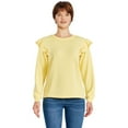 thumbnail image 1 of George Women's Ruffle Sleeve Sweatshirt, 1 of 6