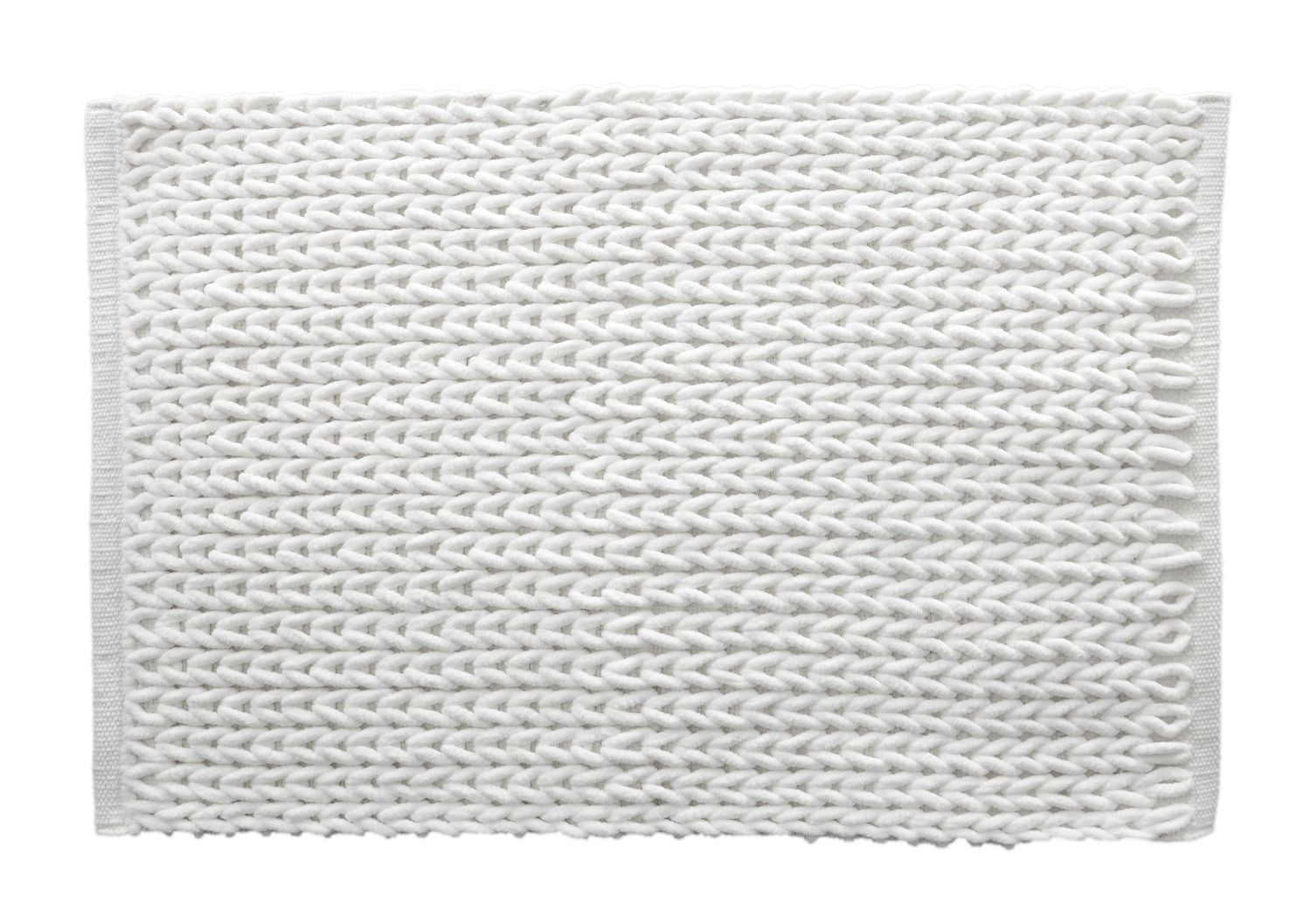 MODA BRAIDED WHITE BATH RUG 20 x 32" Walmart Canada
