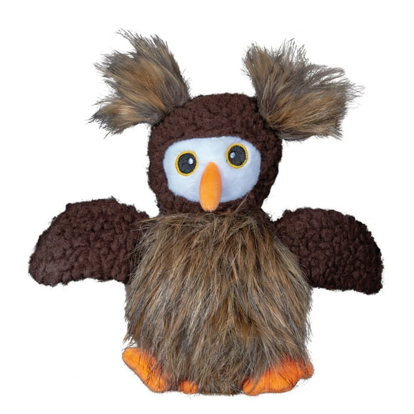 Furry Friends Plush Owl Dog Toy