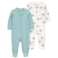 thumbnail image 1 of Carter’s Child of Mine Infant Boy 2pk Sleeper, 1 of 4