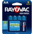 thumbnail image 1 of Rayovac High Energy AA Batteries (8 Pack), Double A Batteries, 1 of 9