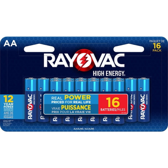 Rayovac High Energy AA Batteries (16 Pack), Double A Batteries
