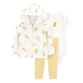 thumbnail image 1 of Carter's Child of Mine IG 3PC Pant Set - Yellow Lemon, 1 of 7