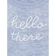 thumbnail image 2 of Carter's Child of Mine IB 2PC Sweater Set- Blue Hello There, 2 of 3