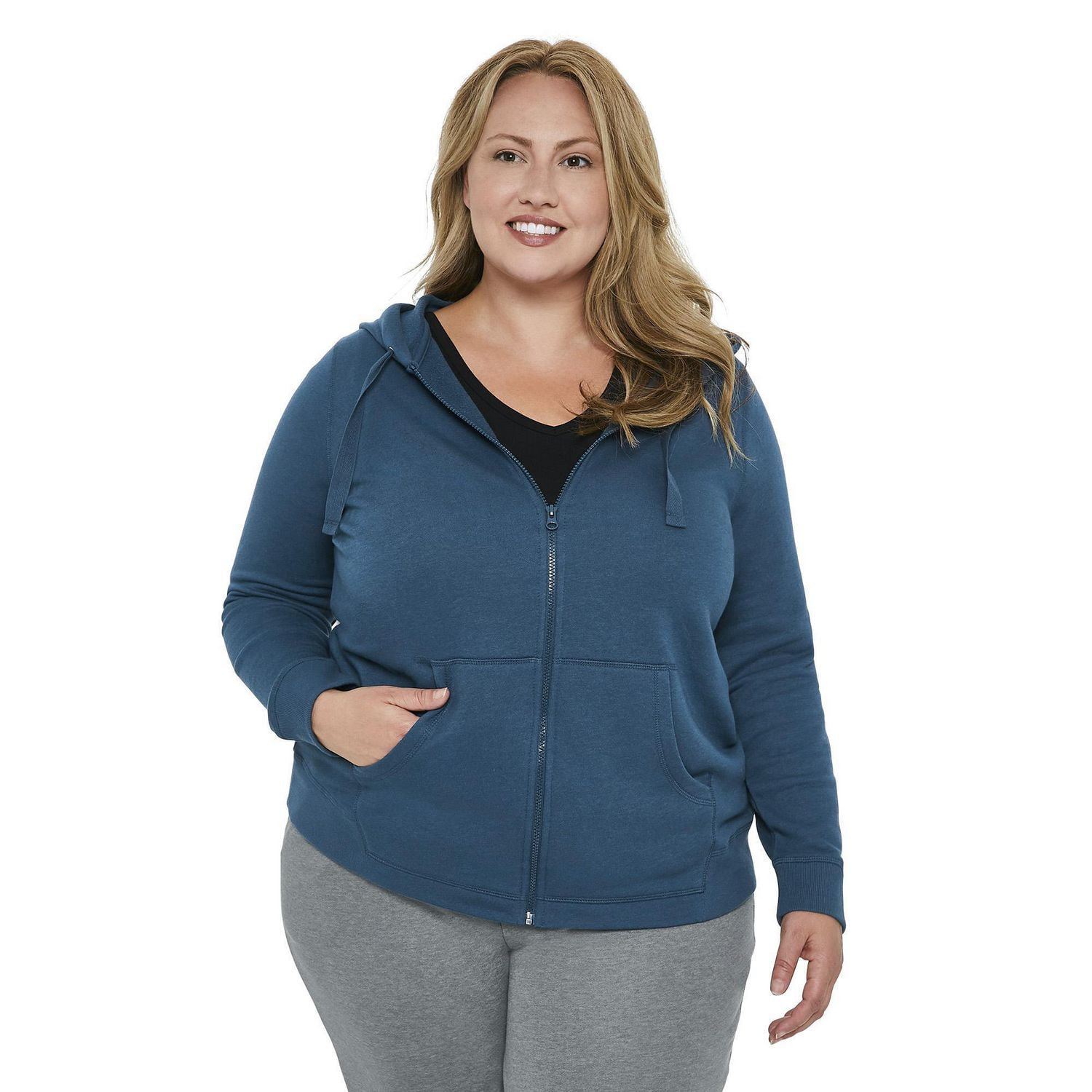 Plus size long 2025 zip up hoodie