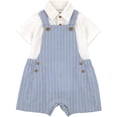 thumbnail image 1 of Carter's Child of Mine IB 2PC Shortall Set - Blue Stripe, 1 of 5