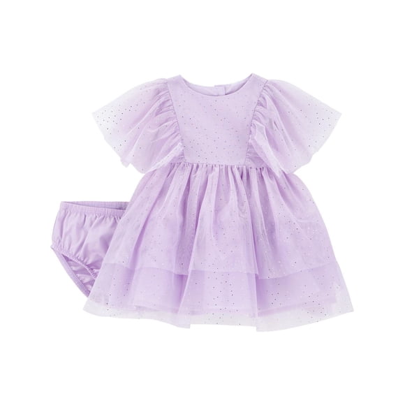 Carter's Child of Mine IG Dress Set - Purple Solid