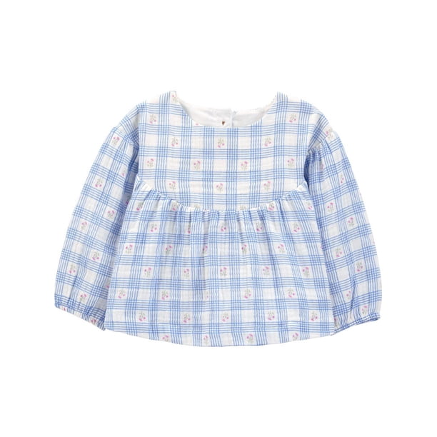 carters blue gingham dress Kid Gingham Sleeveless Dress - Blue