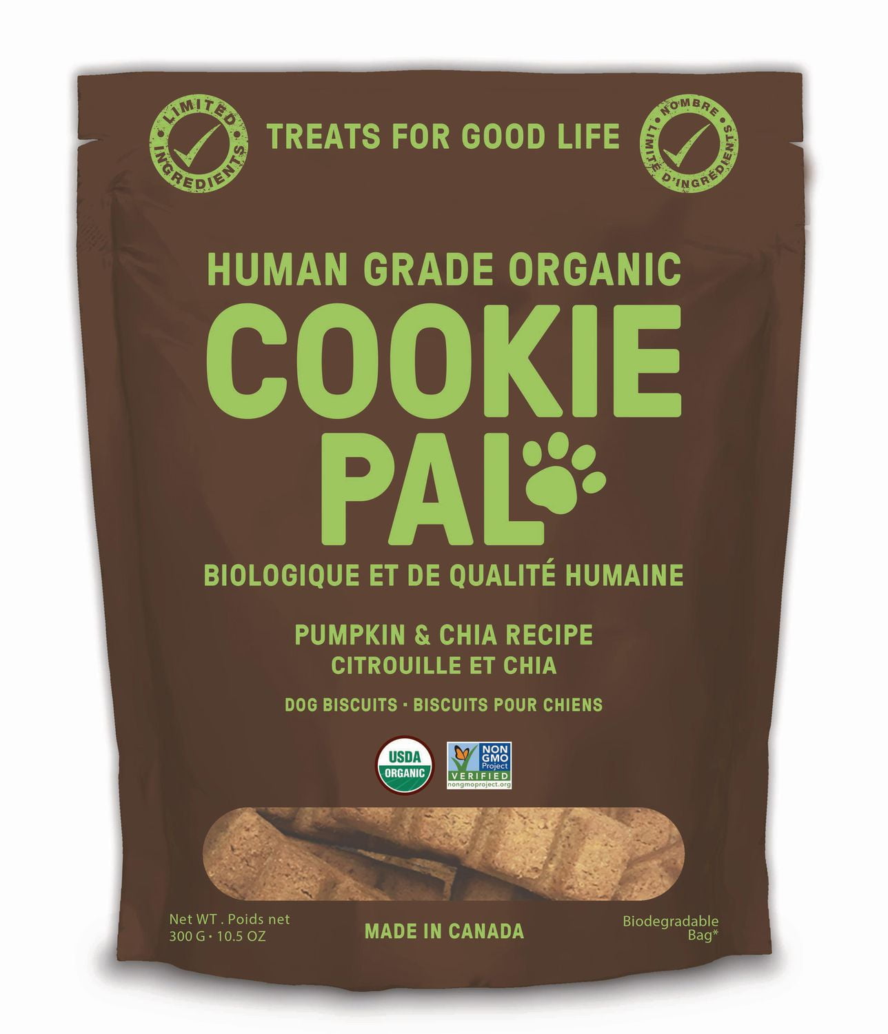Cookie Pal Pumpkin & Chia Dog Biscuits Walmart Canada
