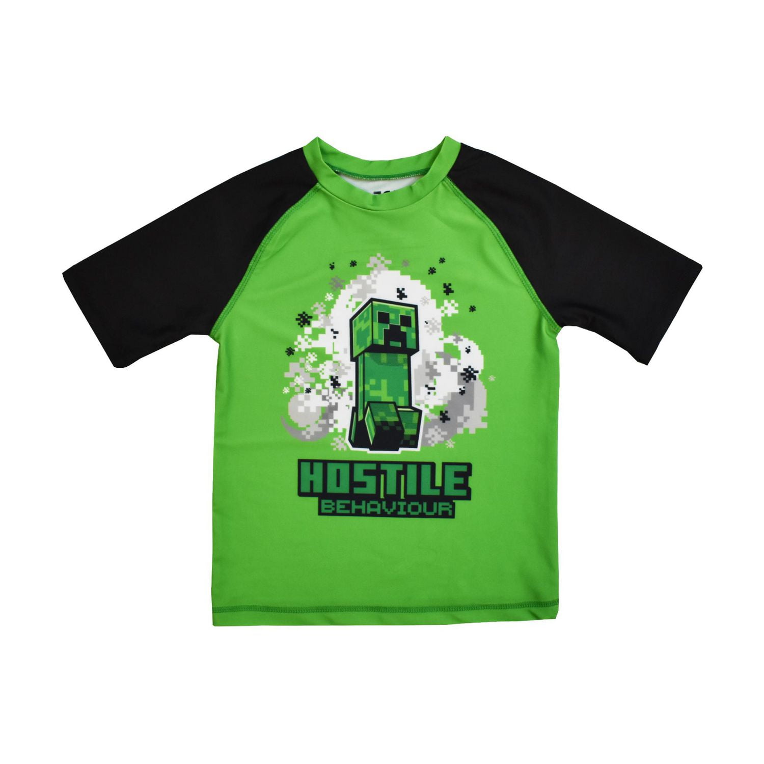 Boys Minecraft Swimwear Creeper T-Shirt