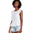 thumbnail image 2 of George Women's Crochet Peplum Top, 2 of 6