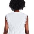 thumbnail image 3 of George Women's Crochet Peplum Top, 3 of 6