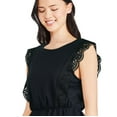 thumbnail image 2 of George Women's Crochet Peplum Top, 2 of 6