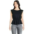 thumbnail image 1 of George Women's Crochet Peplum Top, 1 of 6