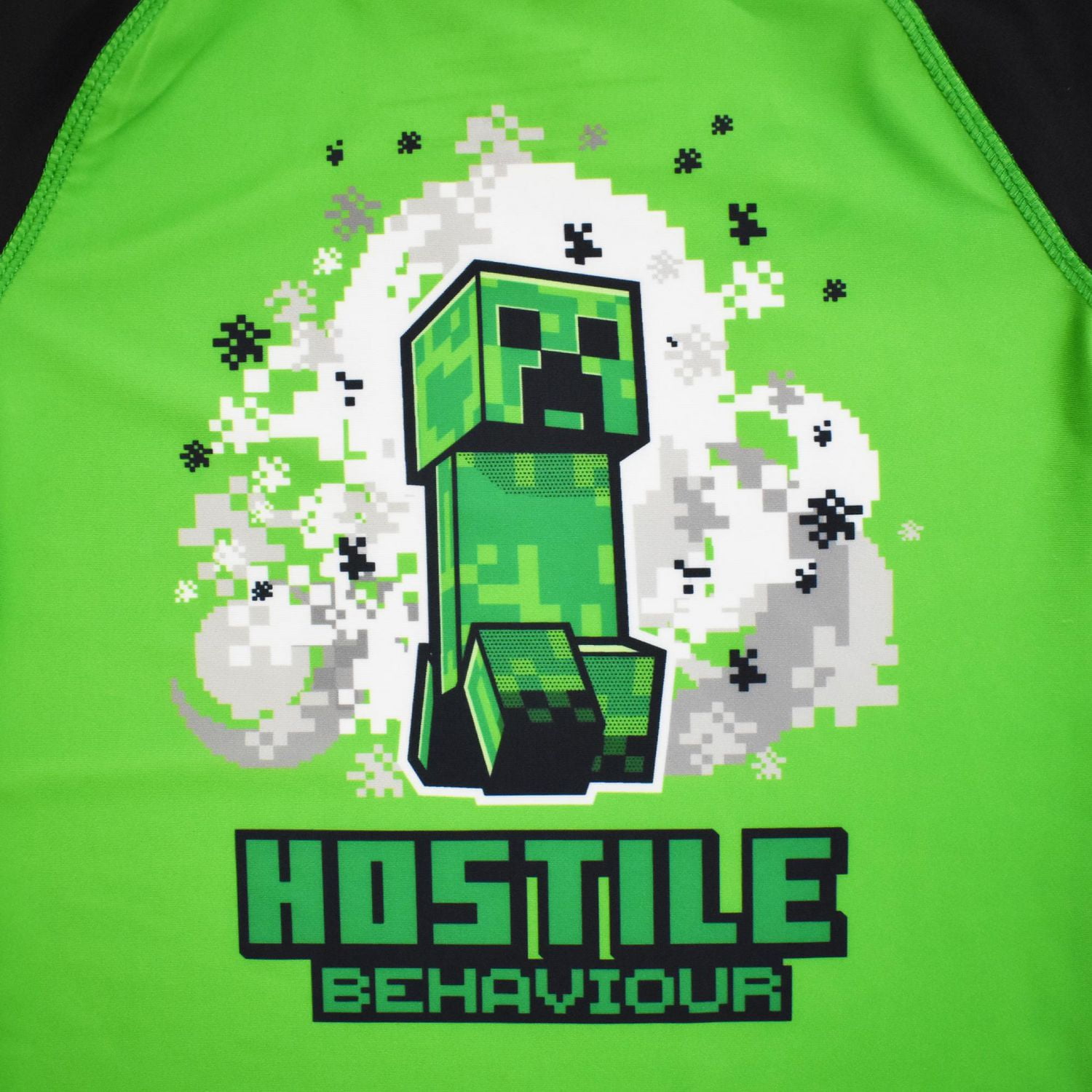 Boys Minecraft Swimwear Creeper T-Shirt