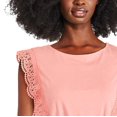 thumbnail image 4 of George Women's Crochet Peplum Top, 4 of 6