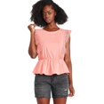 thumbnail image 1 of George Women's Crochet Peplum Top, 1 of 6