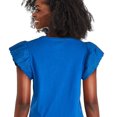 thumbnail image 3 of George Women's Flutter Sleeve Tee, 3 of 6