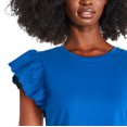 thumbnail image 4 of George Women's Flutter Sleeve Tee, 4 of 6