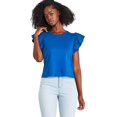 thumbnail image 1 of George Women's Flutter Sleeve Tee, 1 of 6