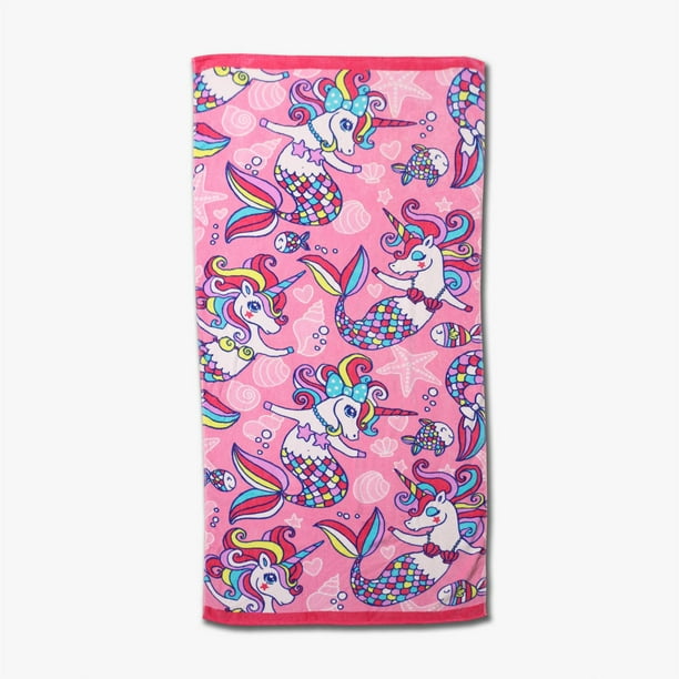Mousse Multi Unicorn Print Beach Towel main image 0